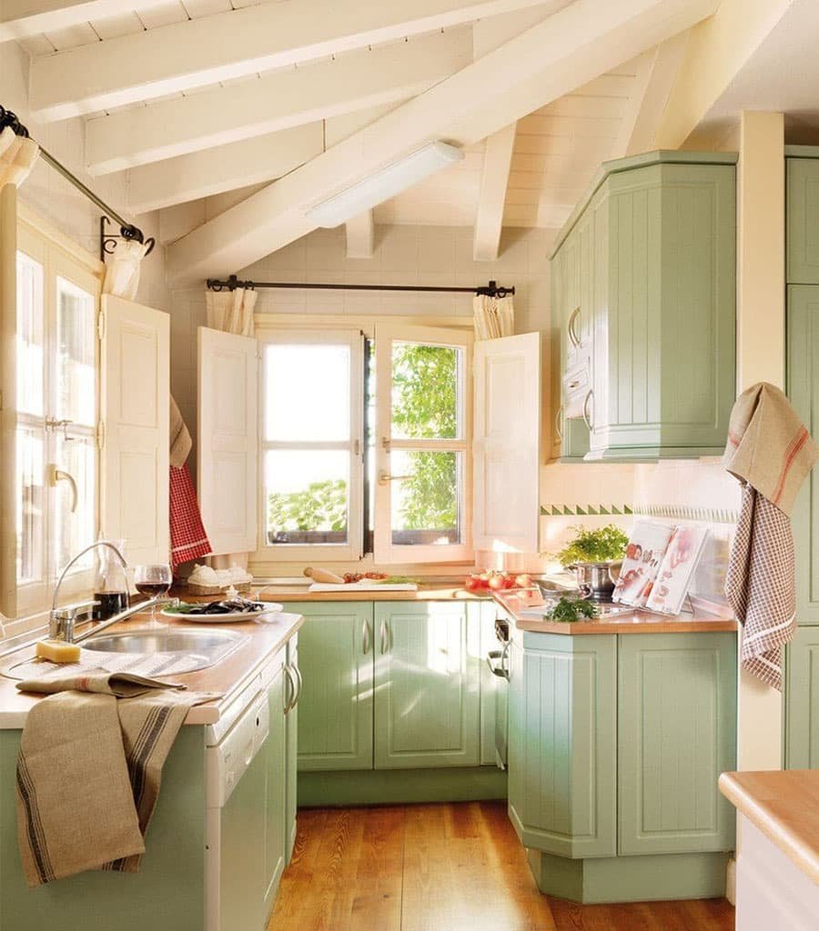 Дизайн маленьких кухонь на даче (60 фото)