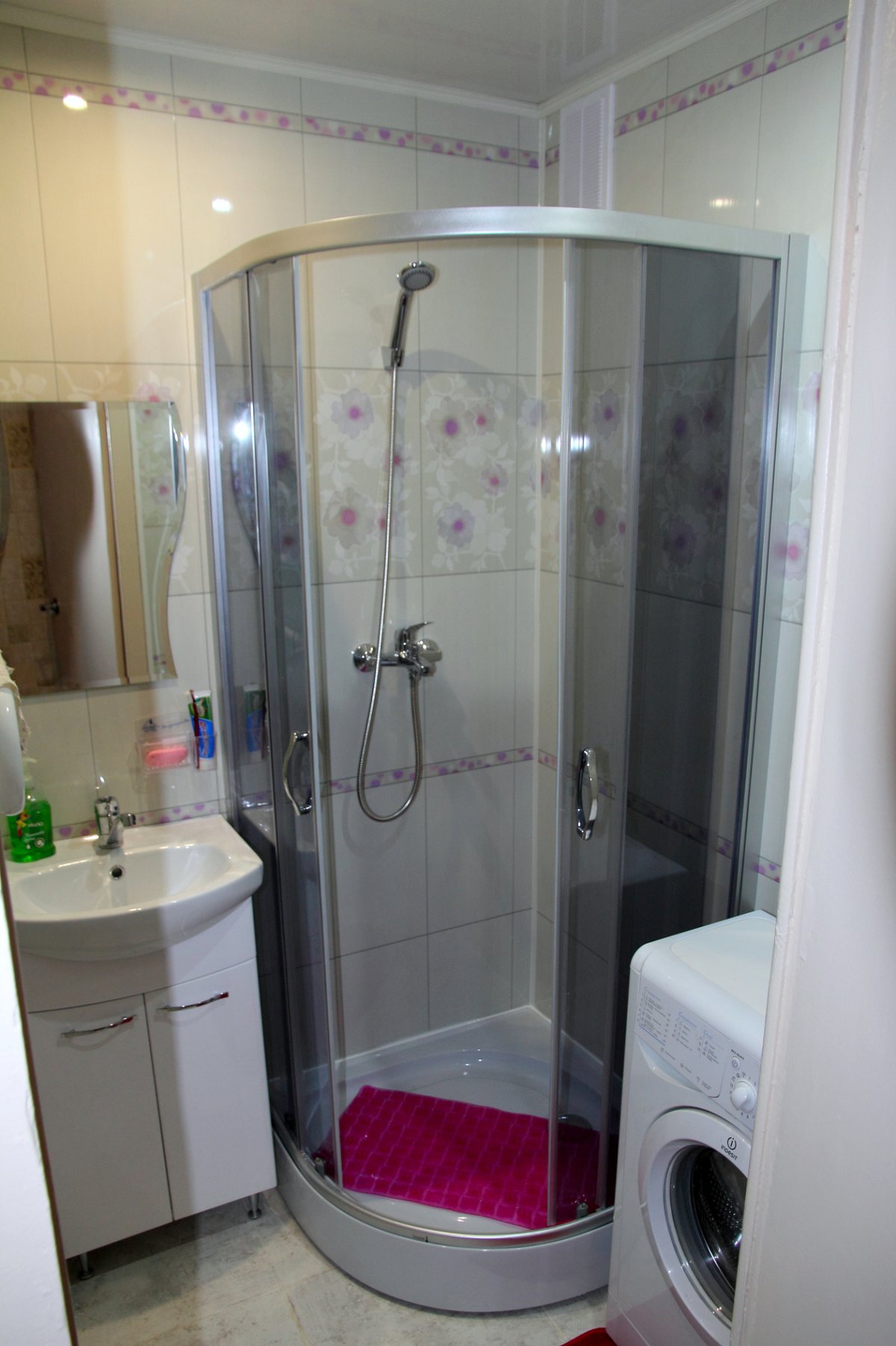 Ванная в хрущевке с душевой