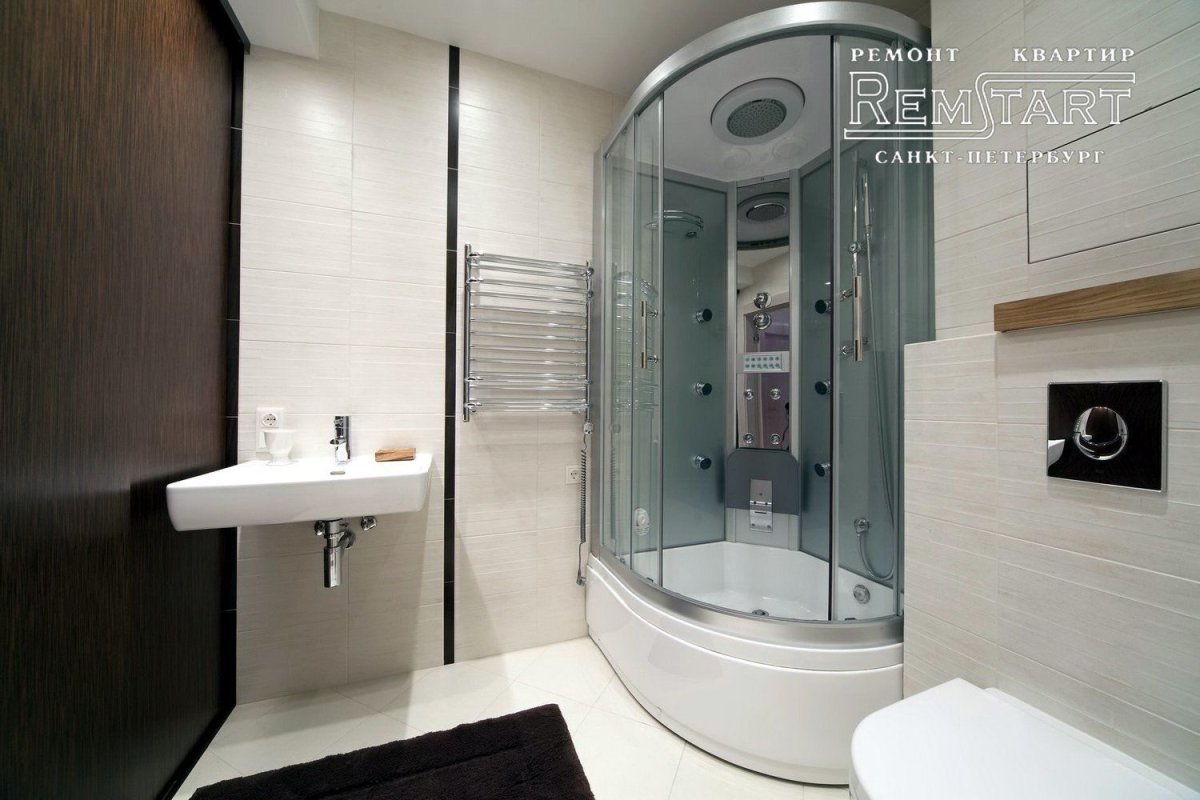 Ванная комната 5 кв.м с душевой кабиной