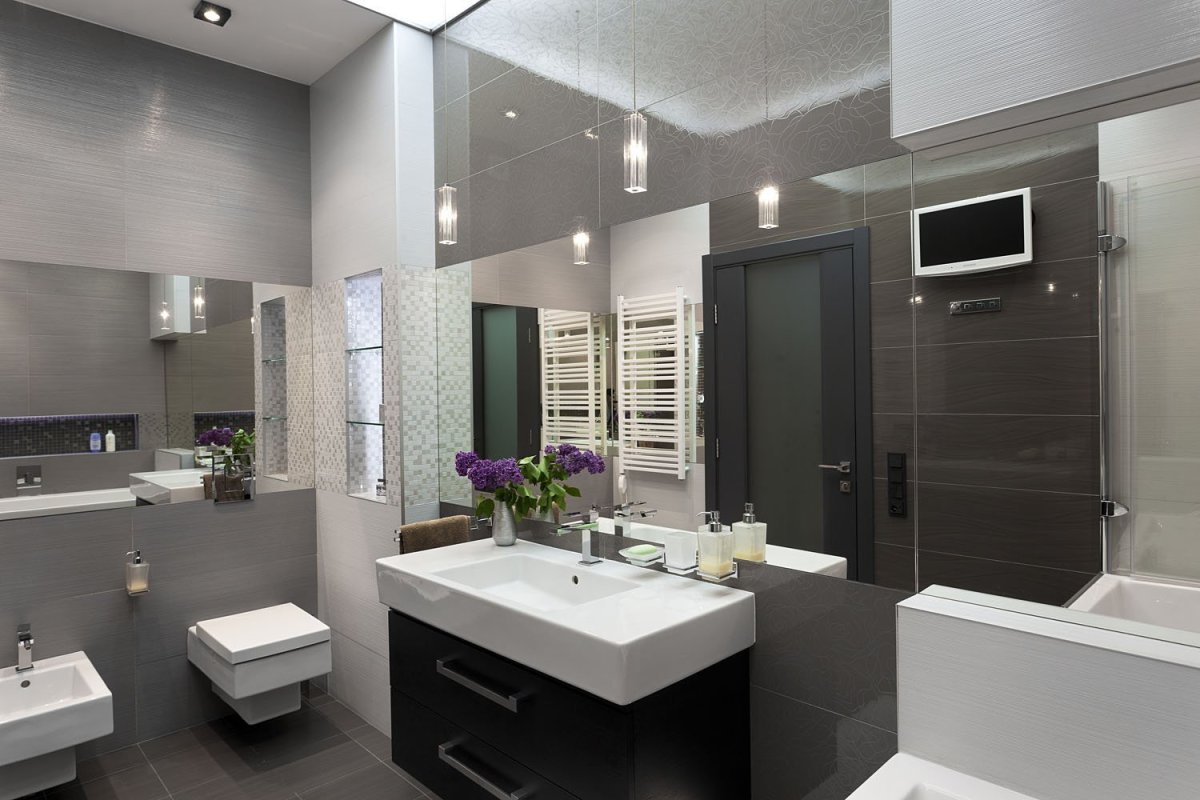 Ванна в современном хайтек стиле