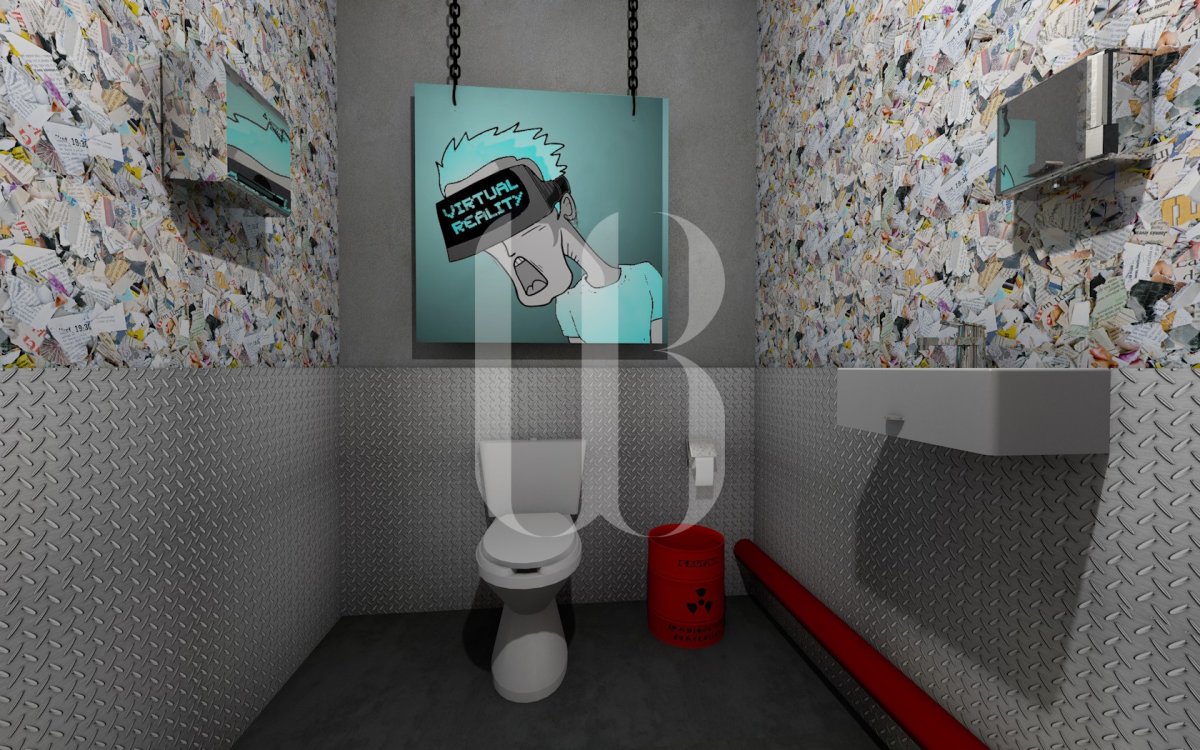 Обои бумажные в туалет