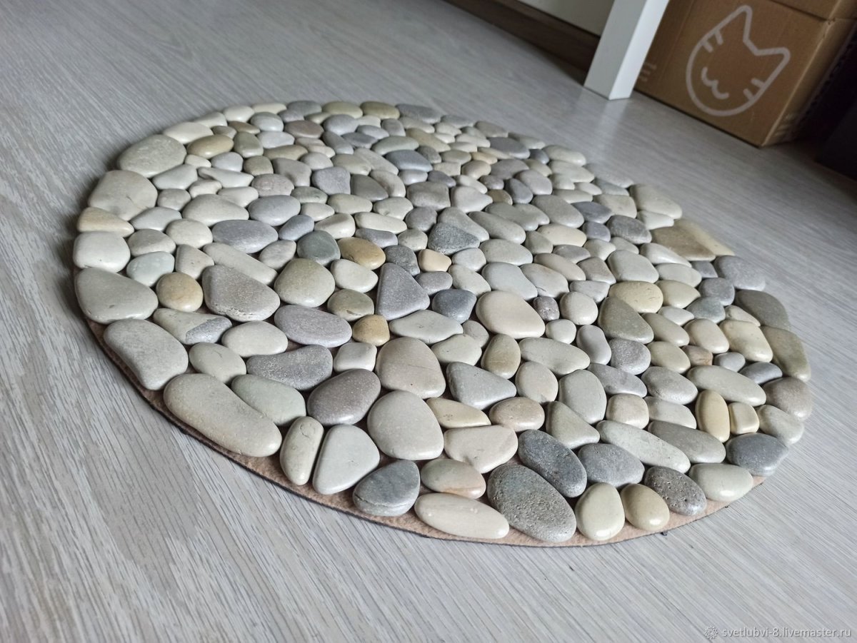 Галька в интерьере