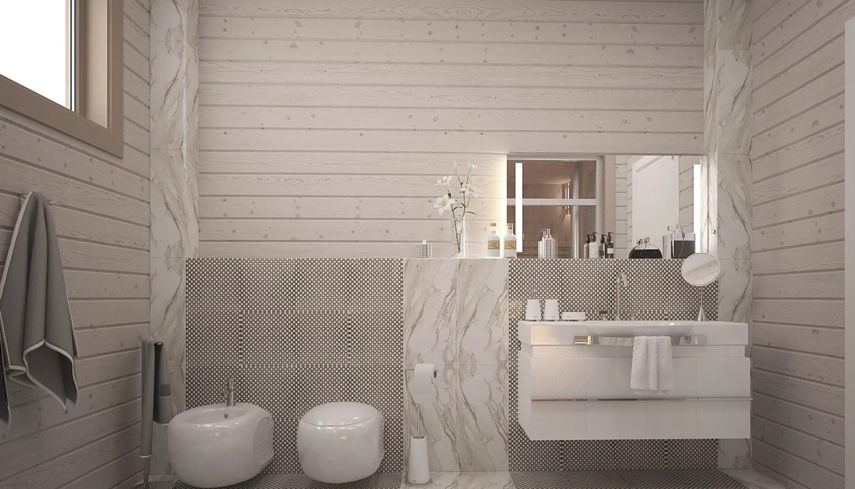 Ванная из имитации бруса