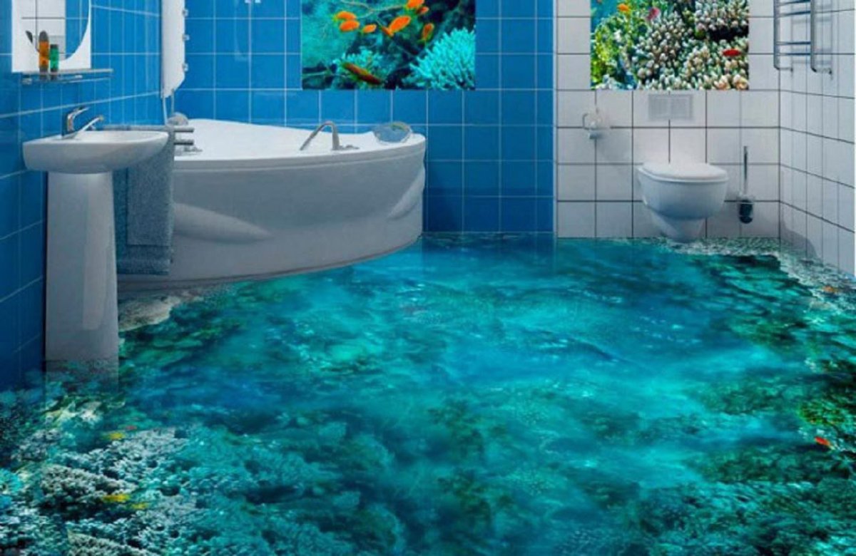 Наливные полы 3д