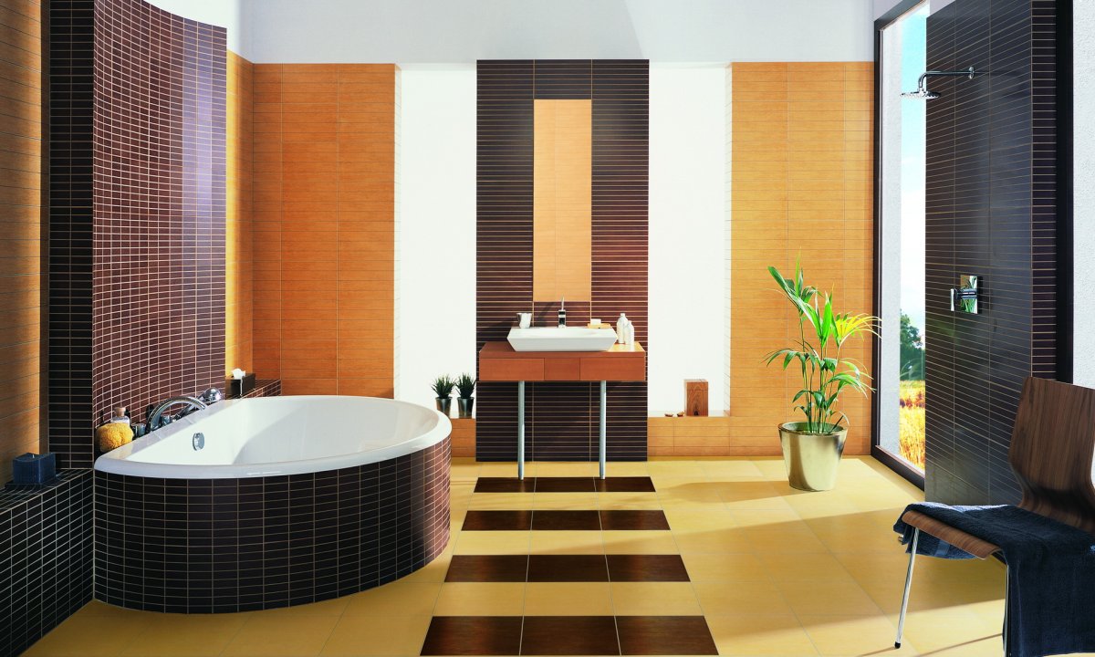 Плитка для пола в ванной