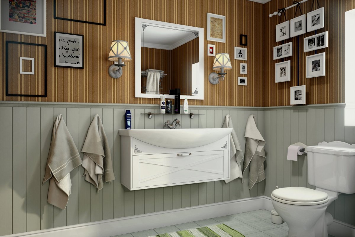 Интерьер ванной комнаты с ванной икеа