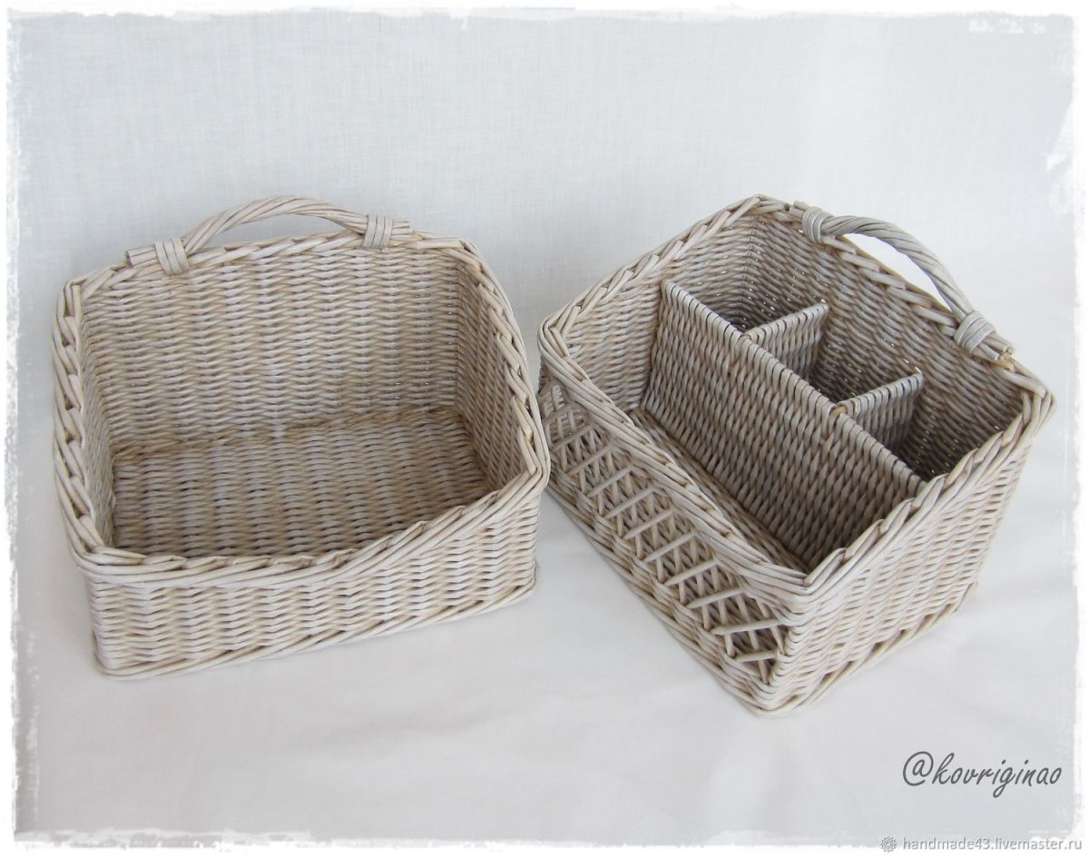 Корзина бельевая плетеная Шен 2210 35 л