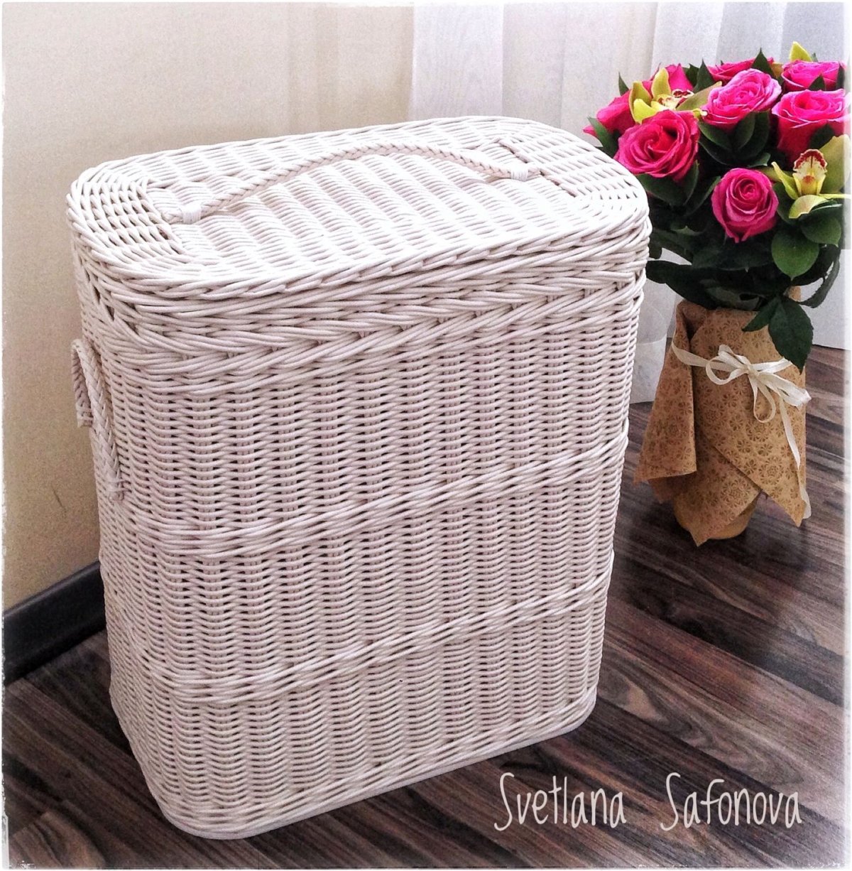 Вязаные корзинки