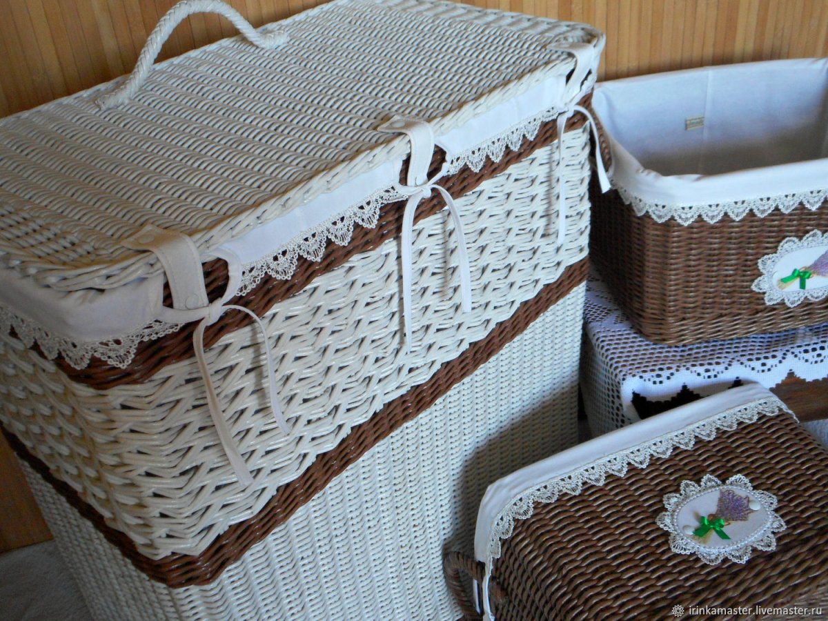 Корзинки для ванной комнаты