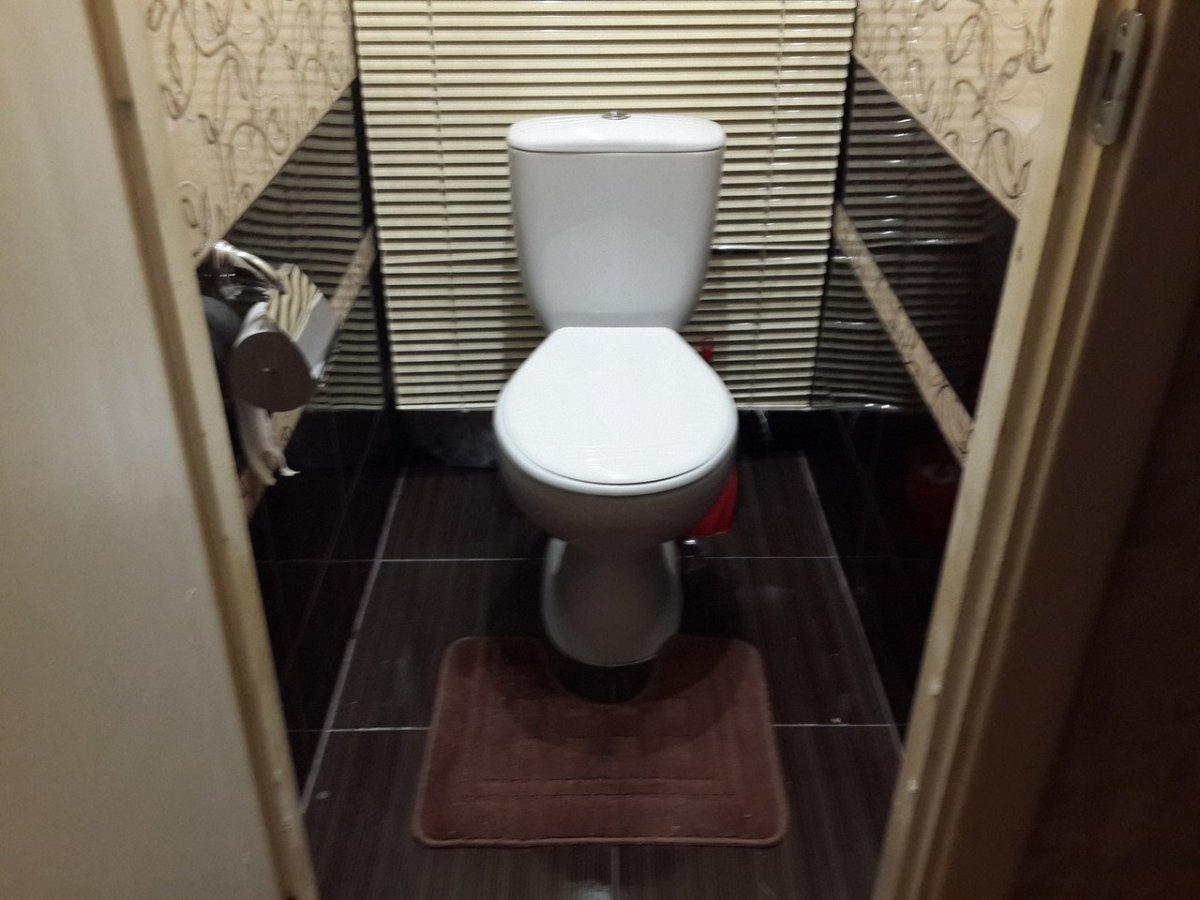 Плитка за унитазом