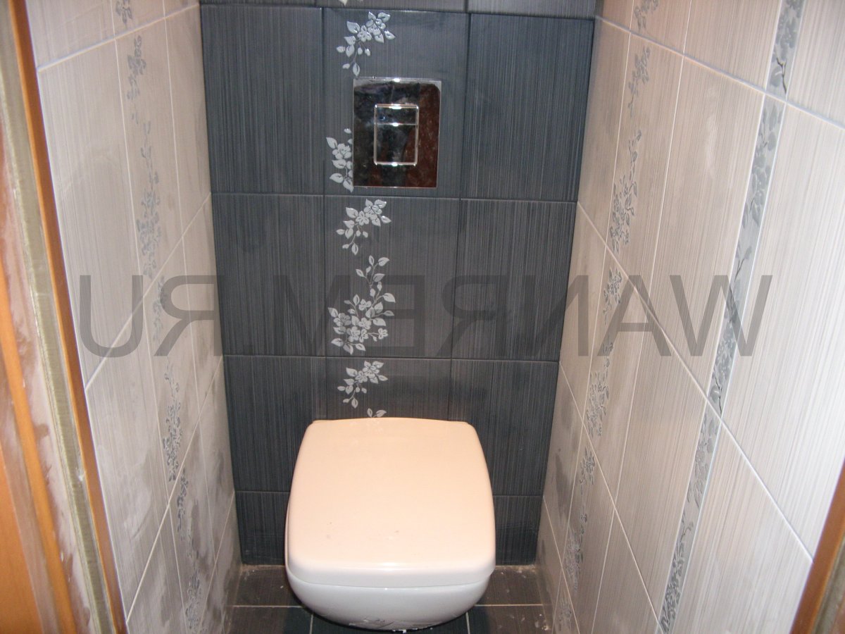 Плитка в туалете хрущевка