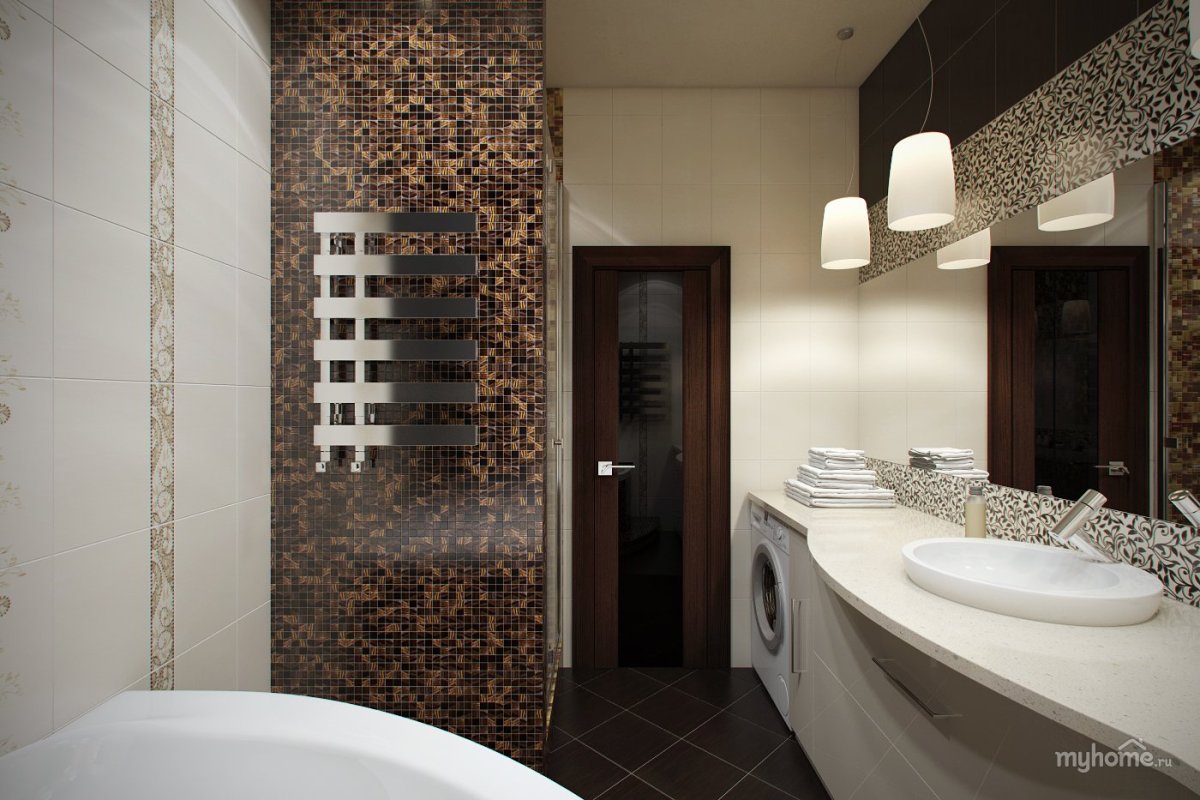 Ванна в шоколадном цвете