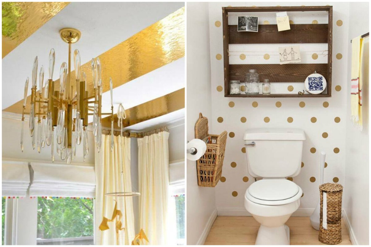 Ванная комната с бабочками