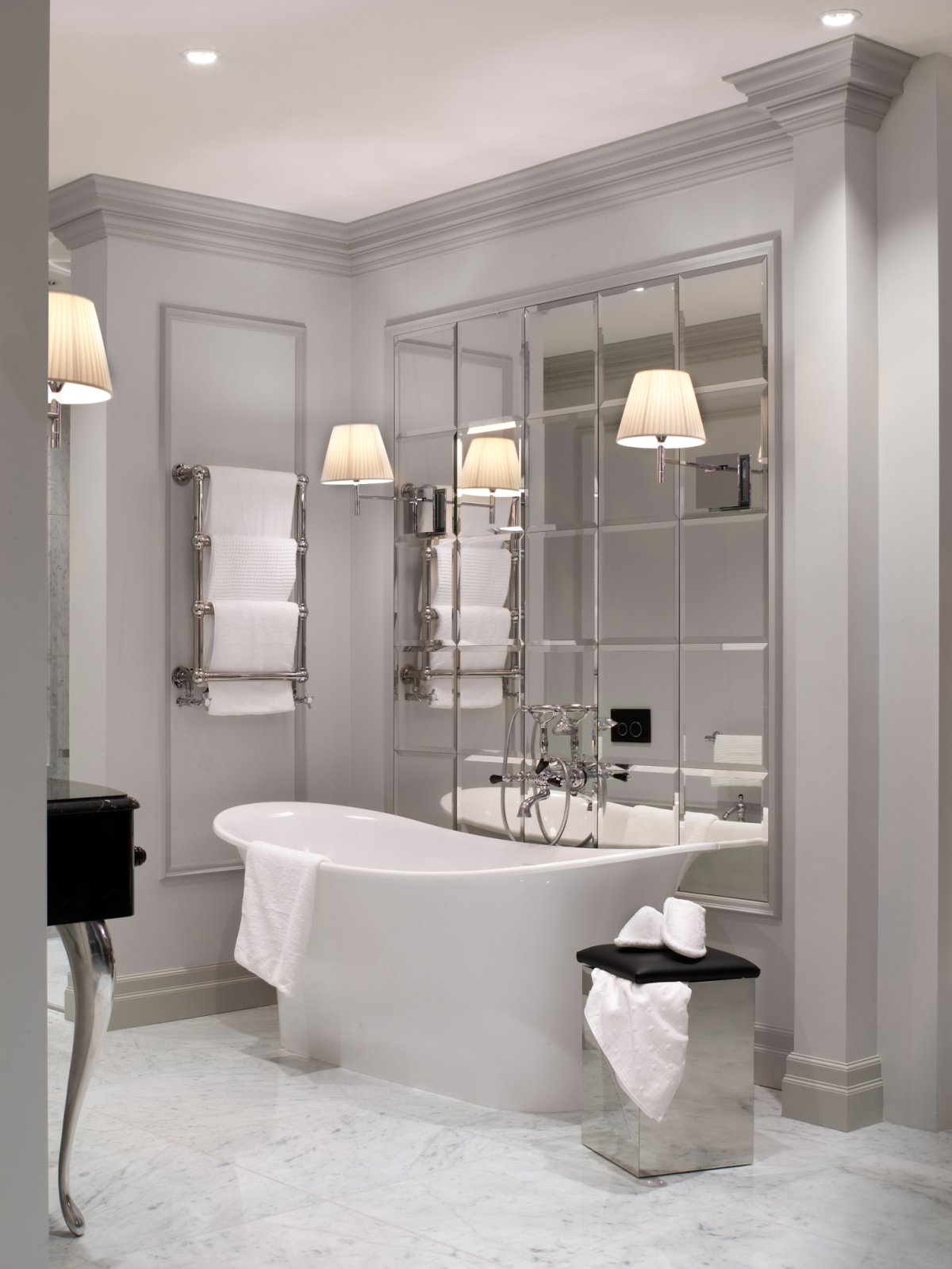 Зеркальная серебряная плитка сота 25х21.6