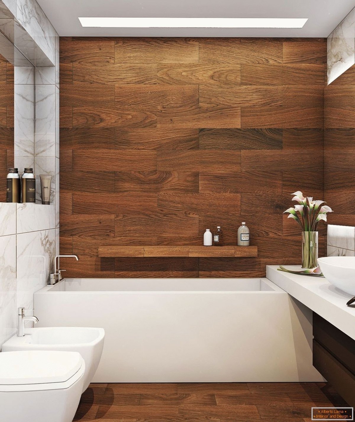 Отделка квартиры деревом