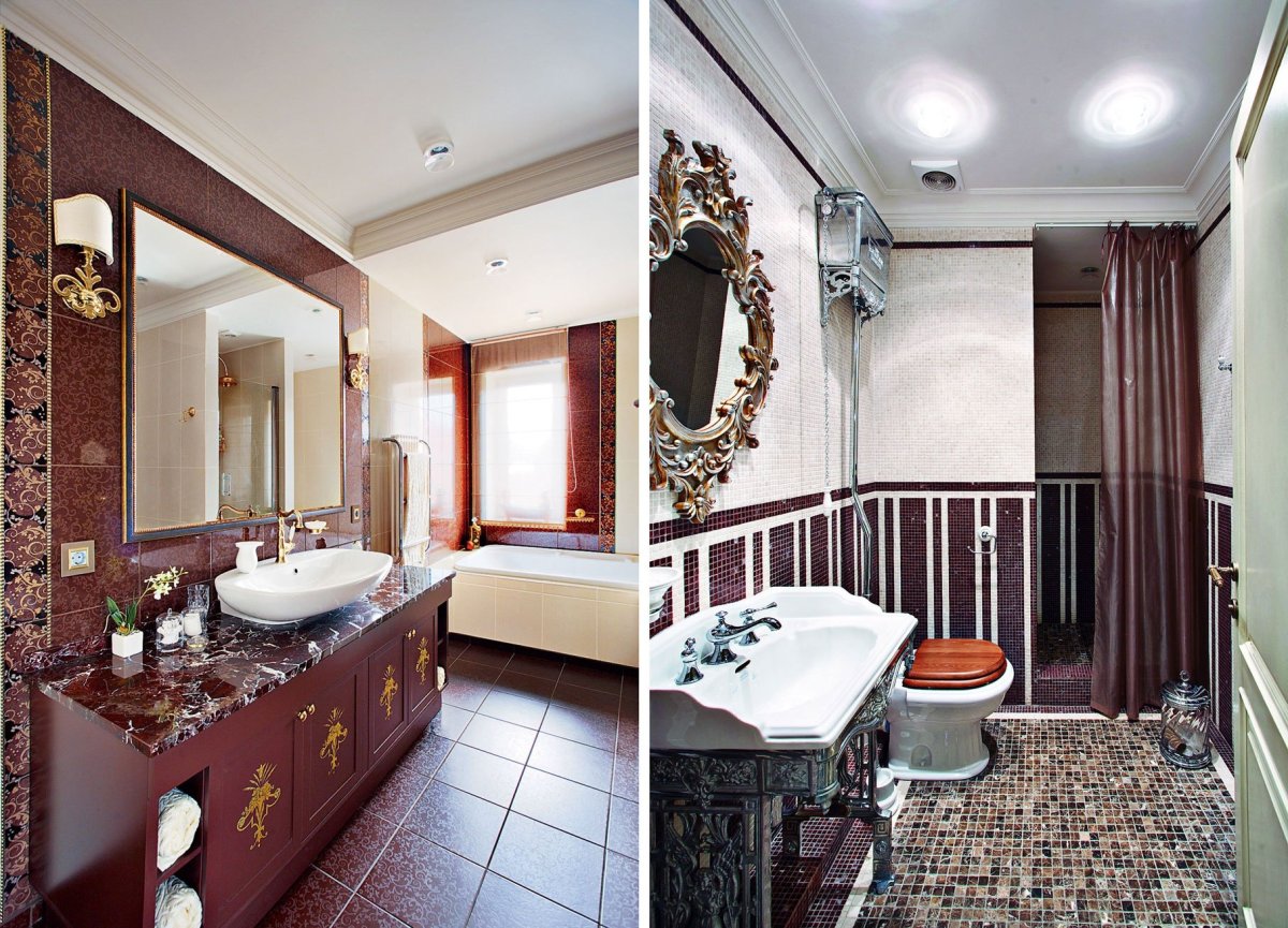 Ванна в стиле Эклектика