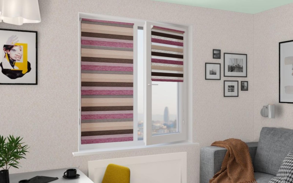 Рулонные шторы MGS Зебра