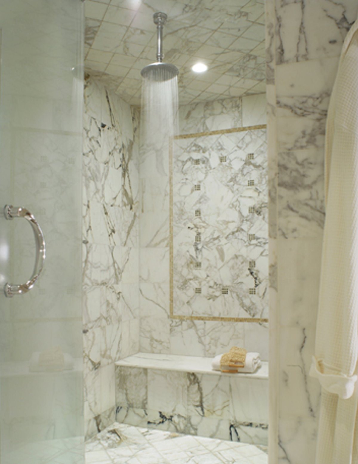 Ванная в панельном доме под мрамор