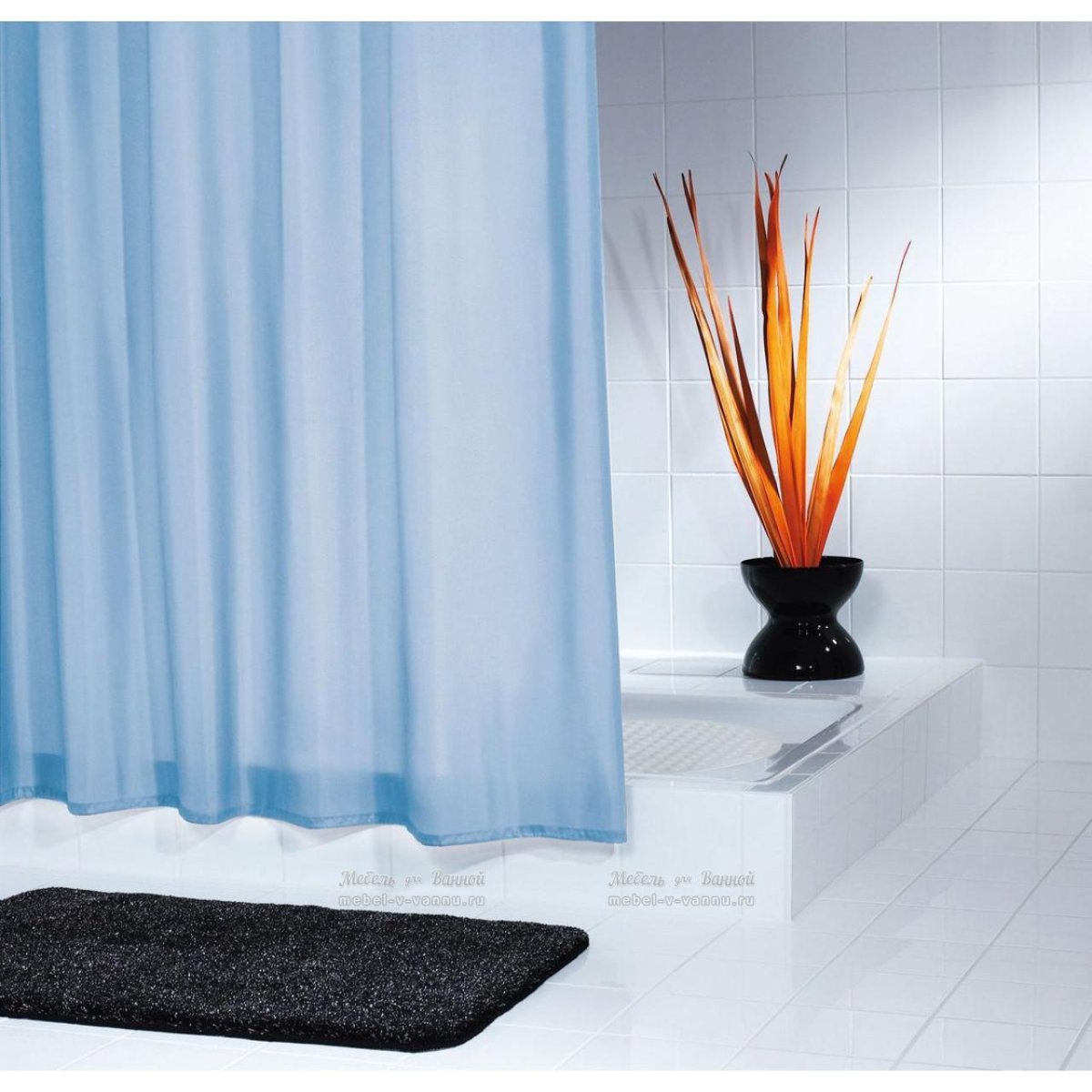 Штора для ванной комнаты Ridder "Madison", цвет: белый, 240 х 180 см