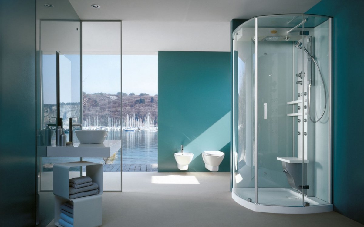 Фотосет в душевой кабине