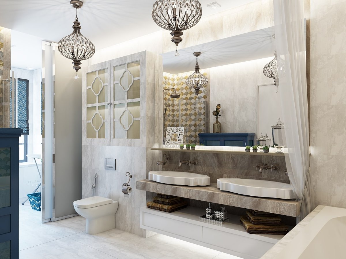 Эклектика в ванной