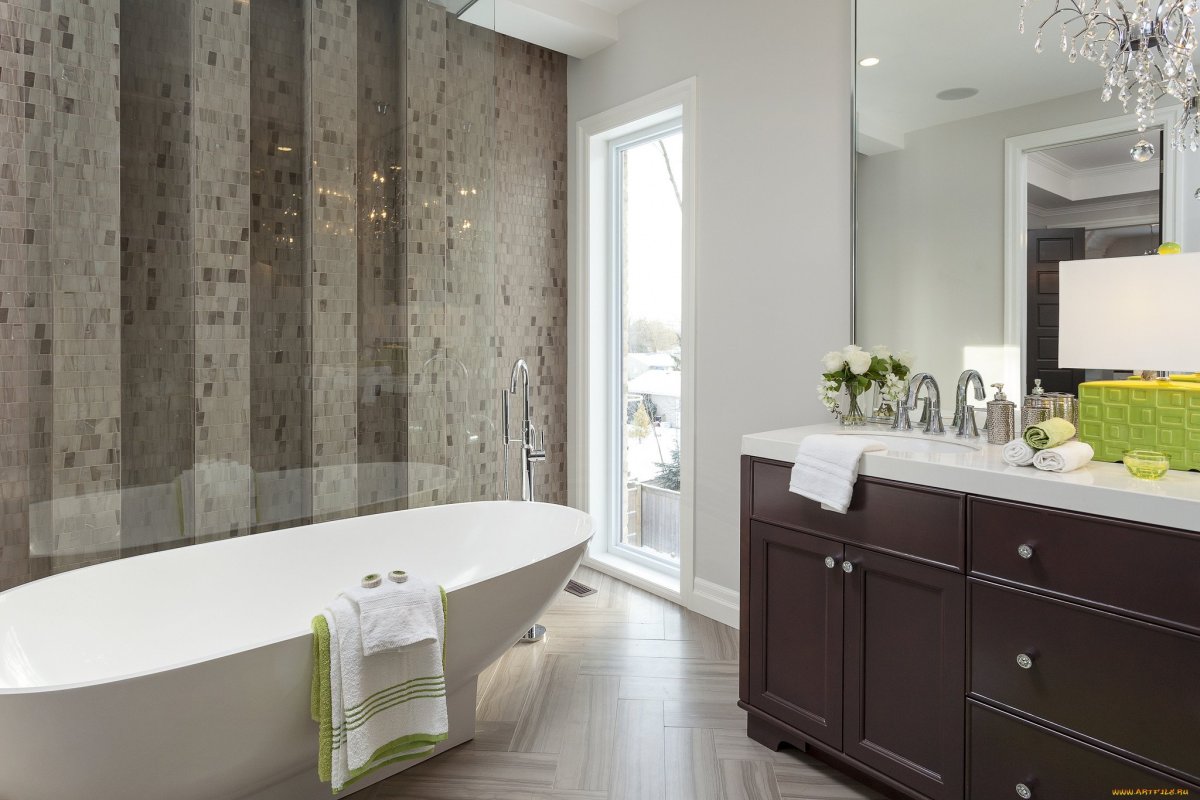 Ванная под обои