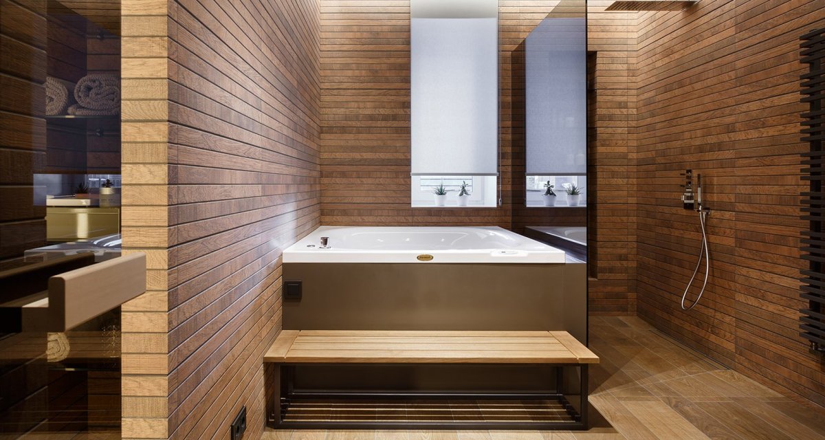 Ванная комната с сауной