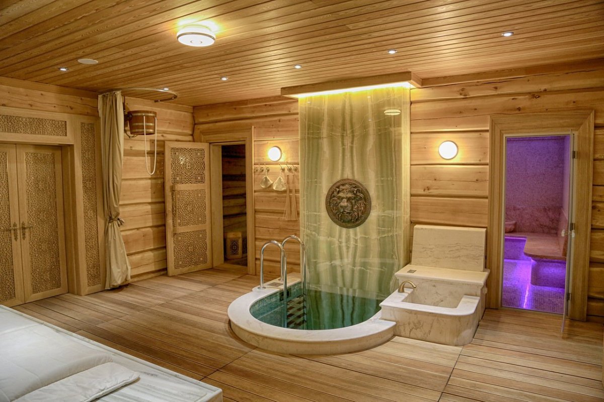 Ванная в деревянном доме