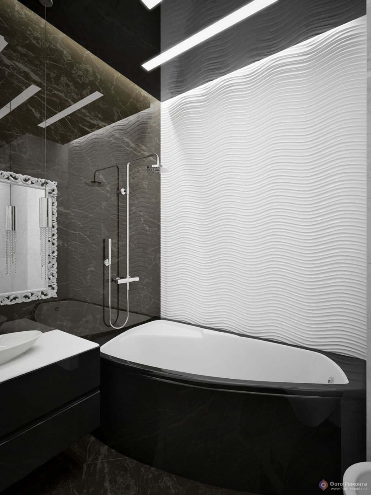 Интерьер совмещенного санузла