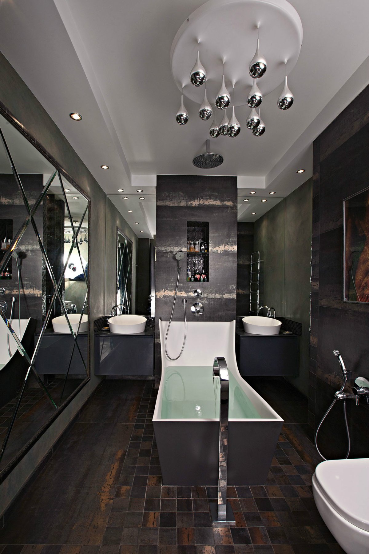 Ванная комната в коричневом цвете