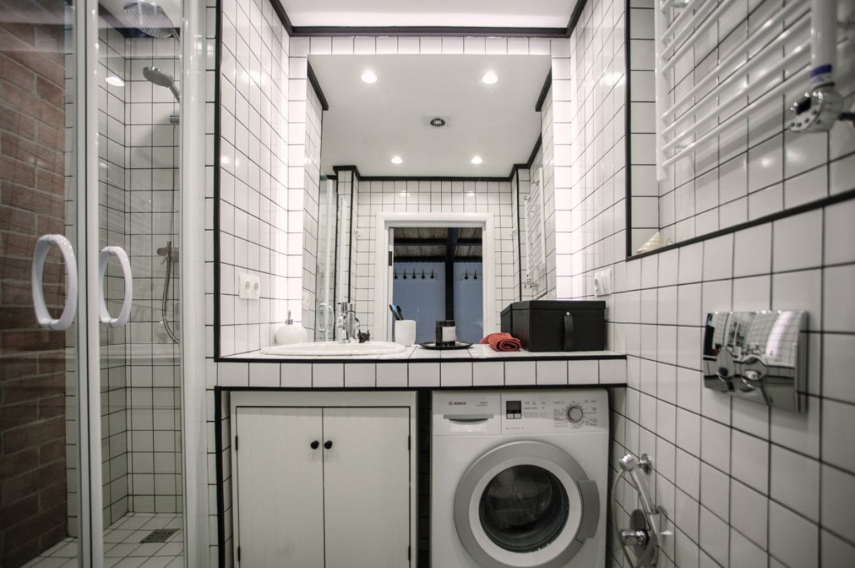 Ванная комната в стиле конструктивизм