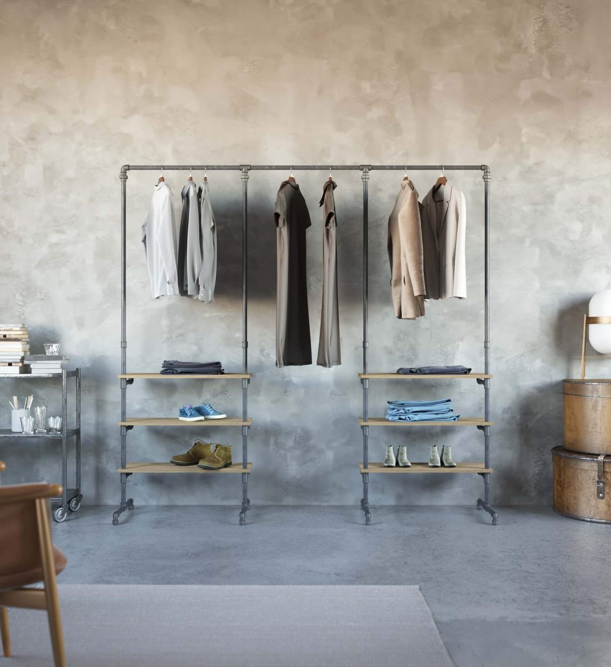 Рейл лофт прихожая