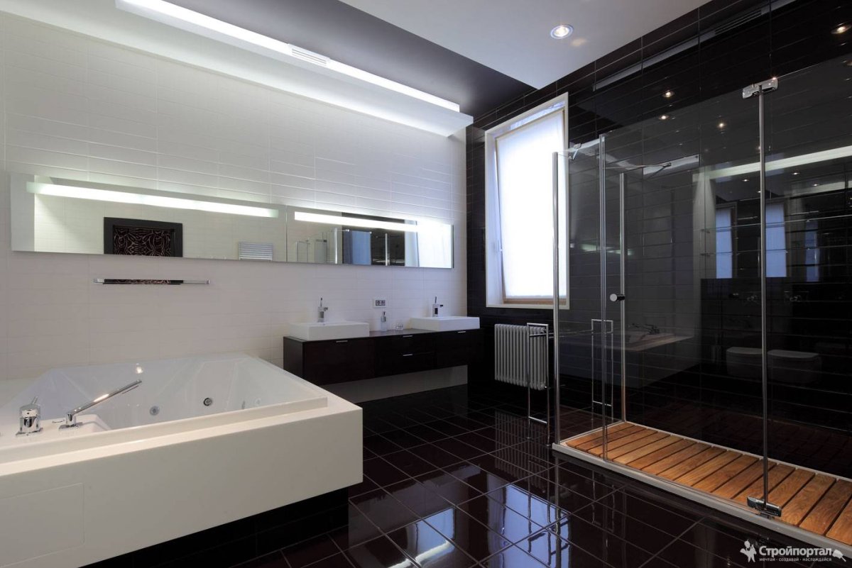 Ванна в однушке в стиле Минимализм