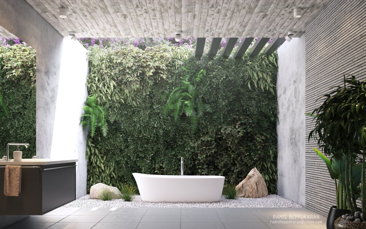 3 DS Max зелень в интерьере