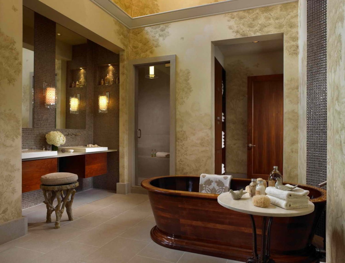 Ванная комната декоративная штукатурка