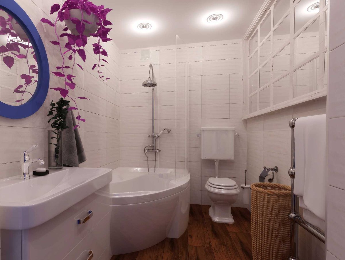 Планировка маленькой ванны