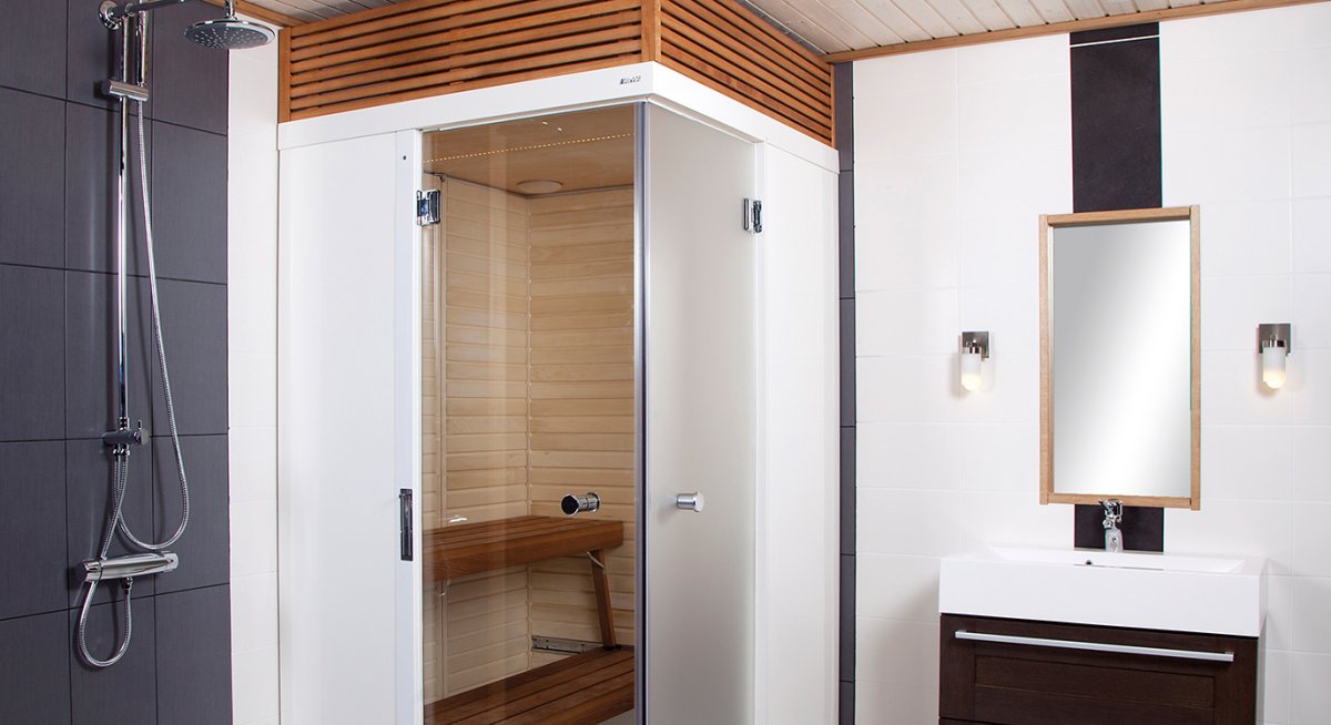 Ванная комната с сауной