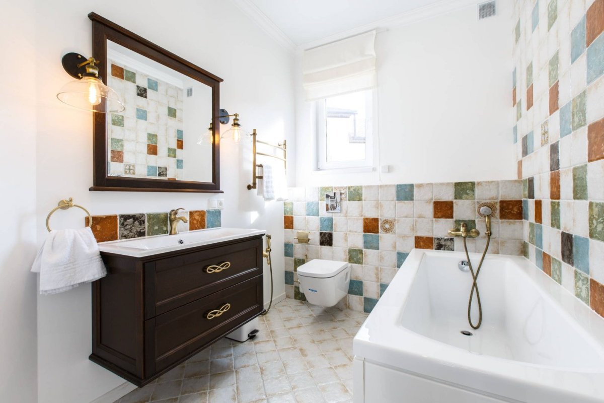 Ванная в испанском стиле