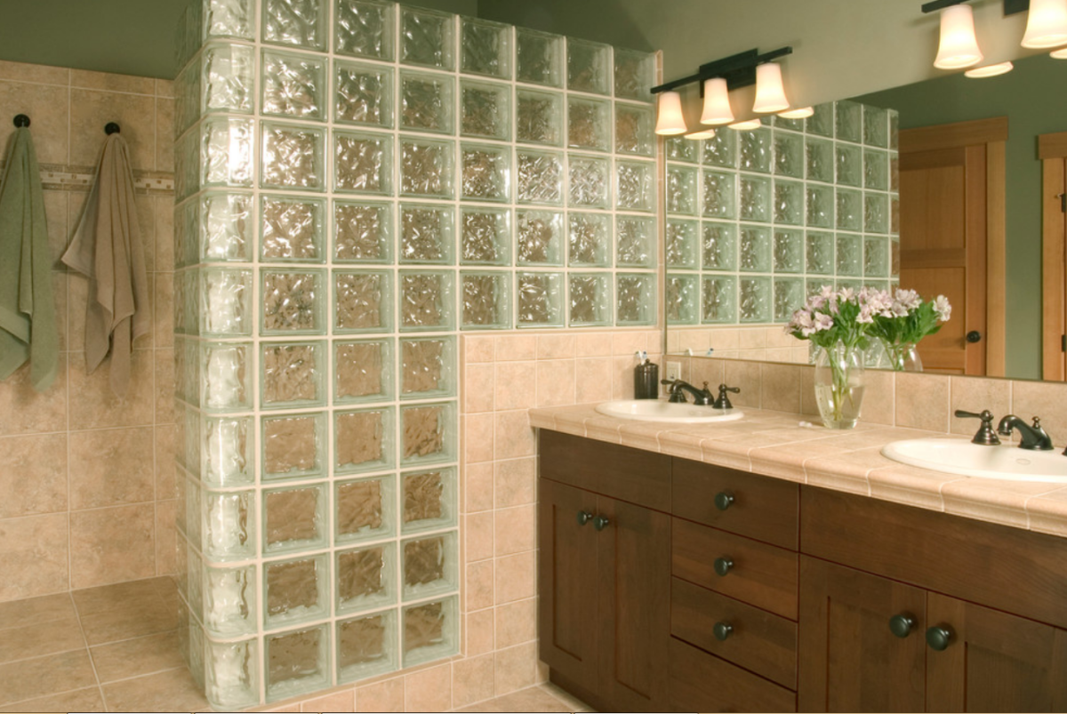 Стеклоблоки мозаика