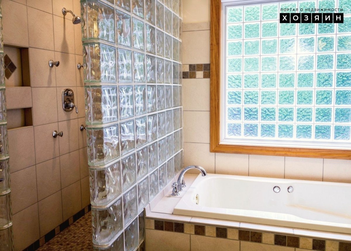 Стеклоблоки с черной затиркой