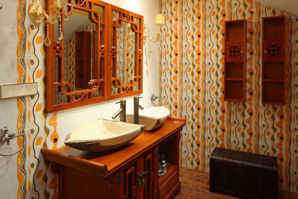 Ванная комната в стиле этно
