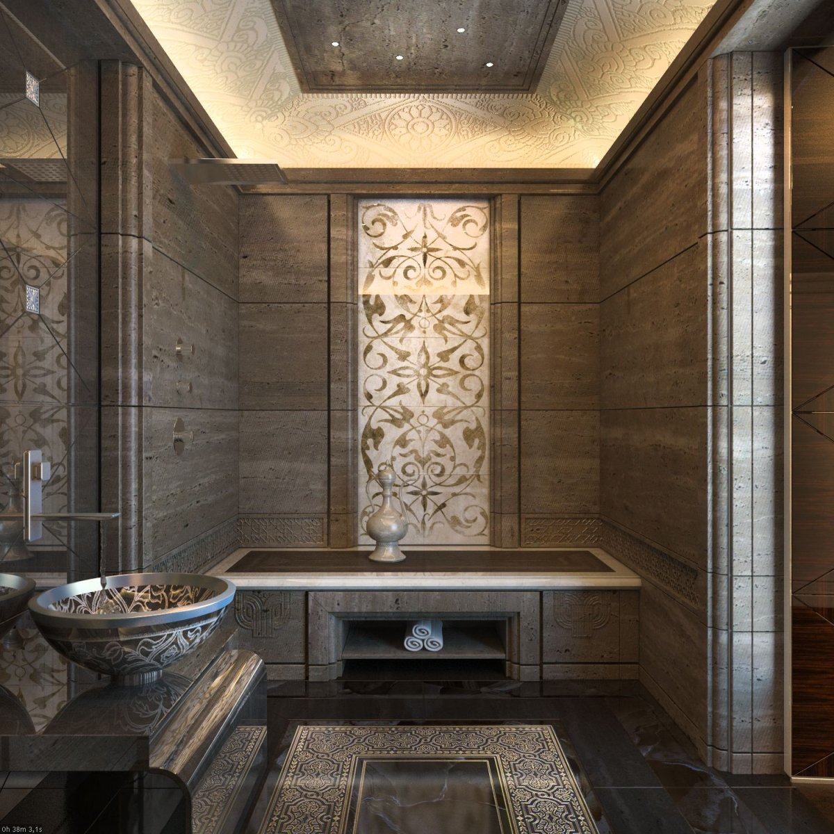 Турецкий хаммам в стиле Модерн