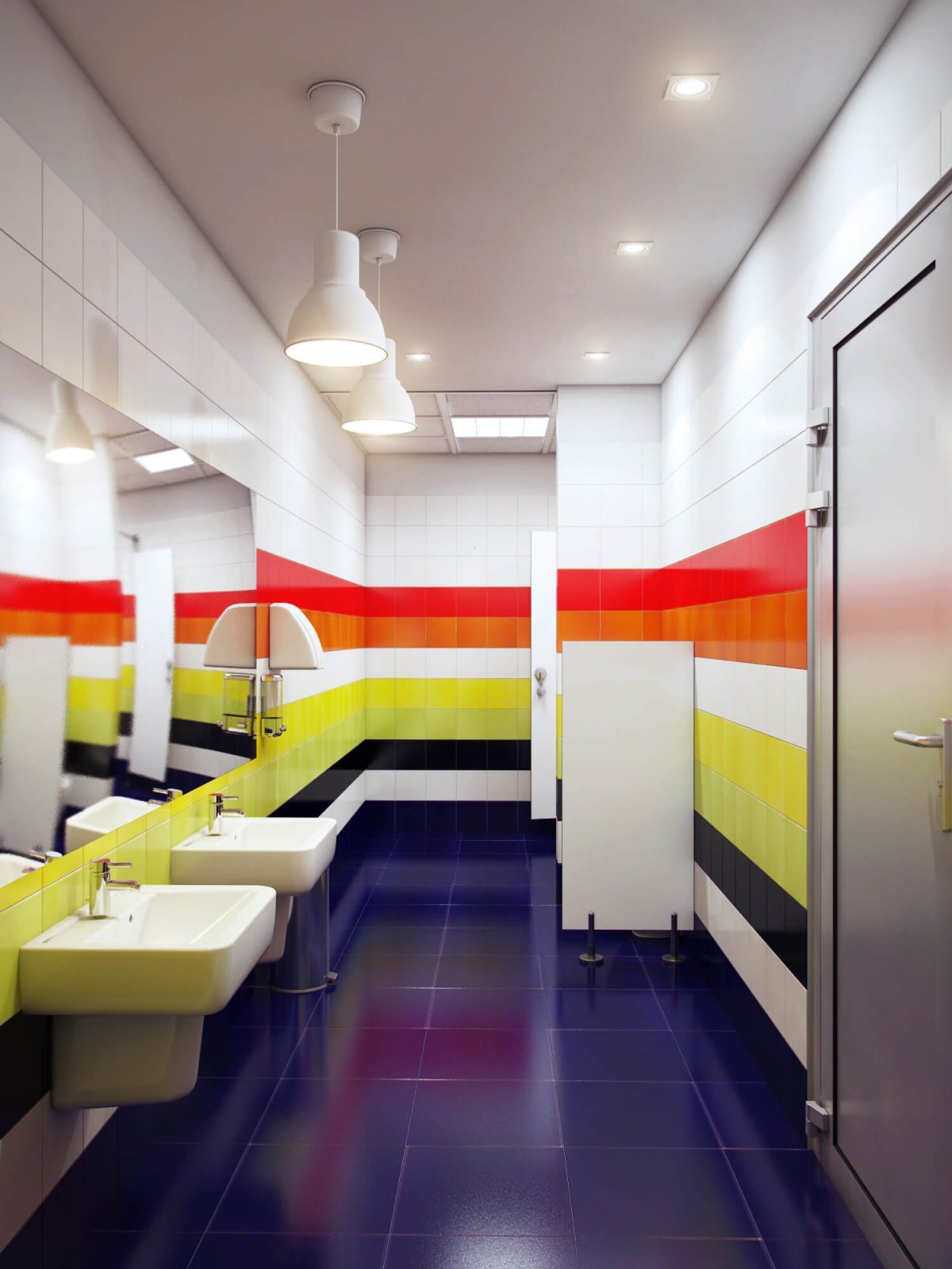 Современный туалет в школе