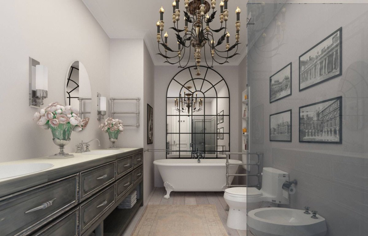 Ванная в американском стиле