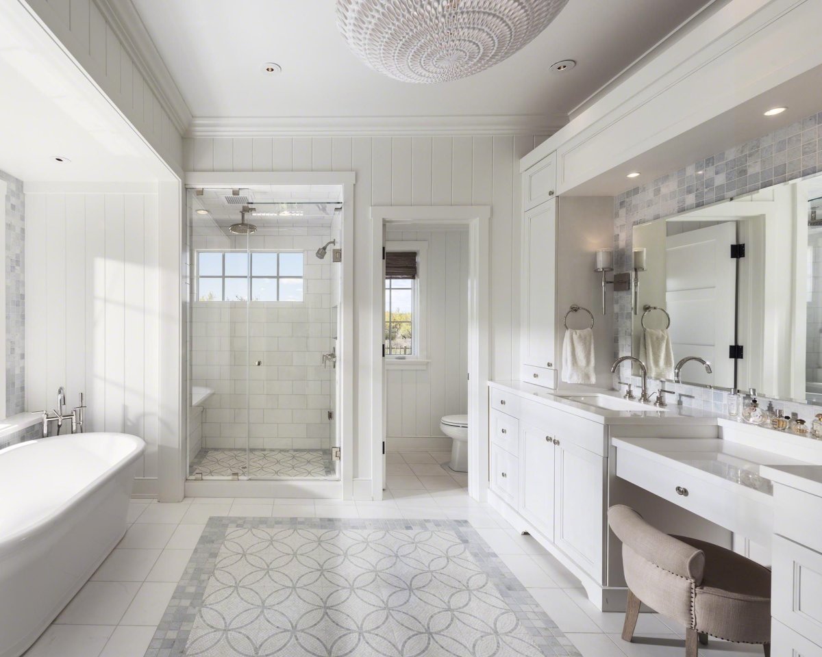 Санузел в стиле современной классики