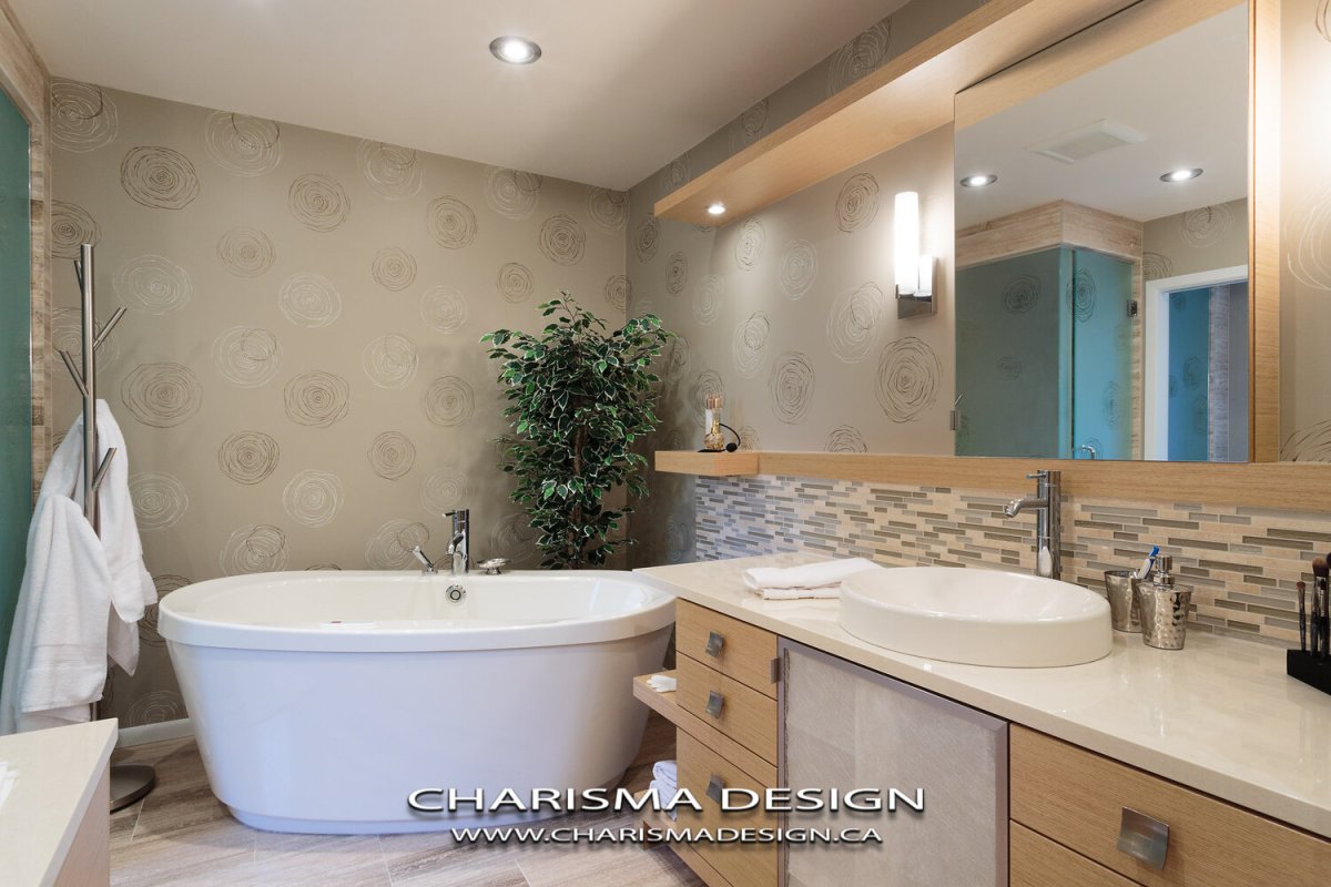 Отделка стен в ванной комнате