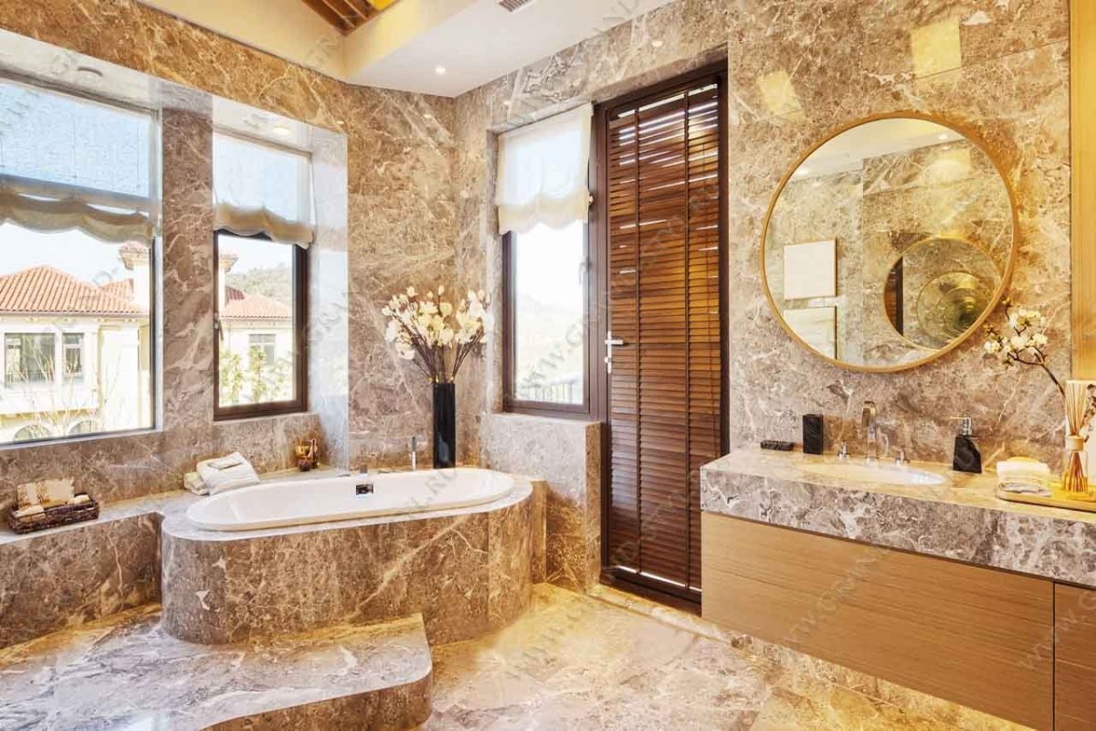 Ванна в деревянном стиле плитка