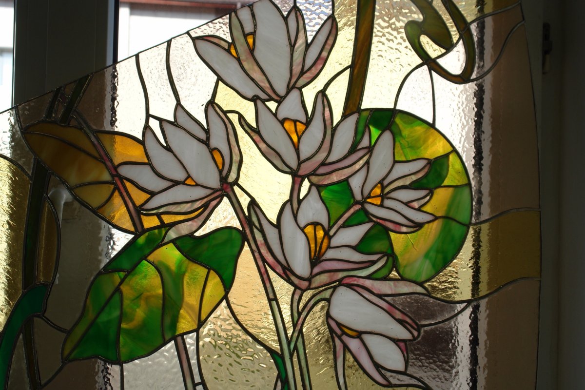 Декор шкафа своими руками витраж