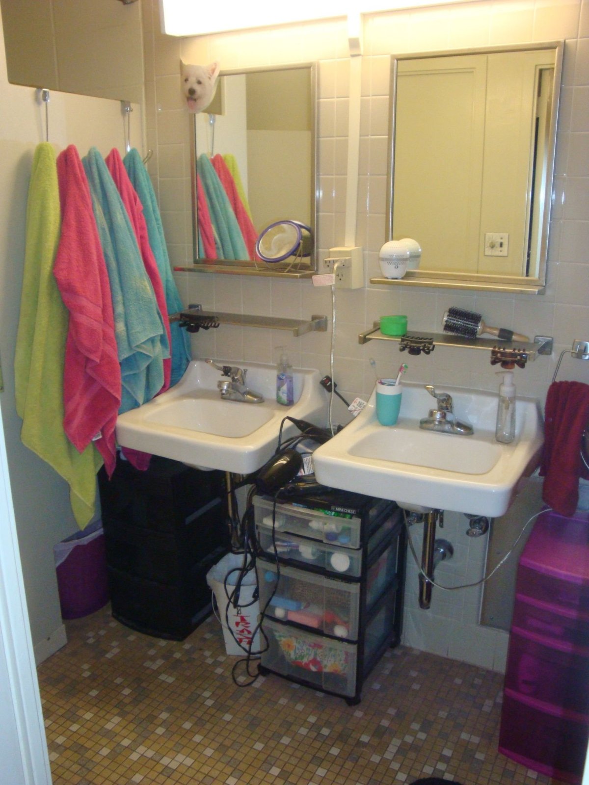 Туалет в комнате общежития