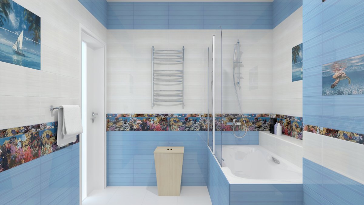 Плитка терракота Альба риф Лазурный